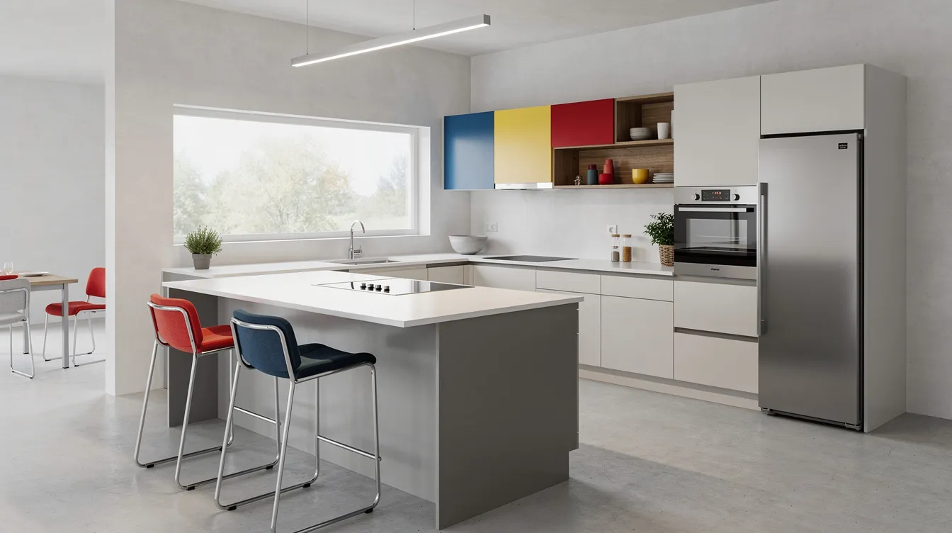 Reference kitchen image showing the Bauhaus style