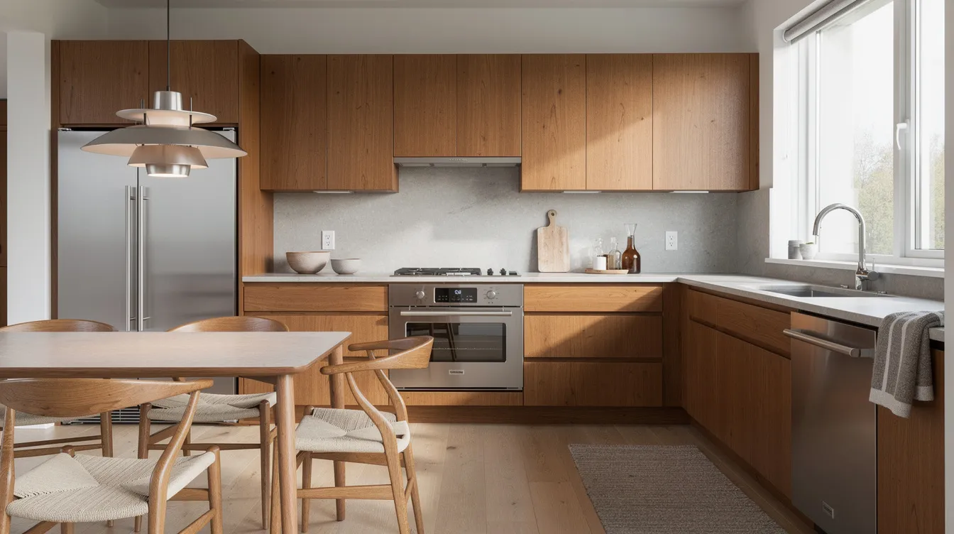 Reference kitchen image showing the Danish Modern style