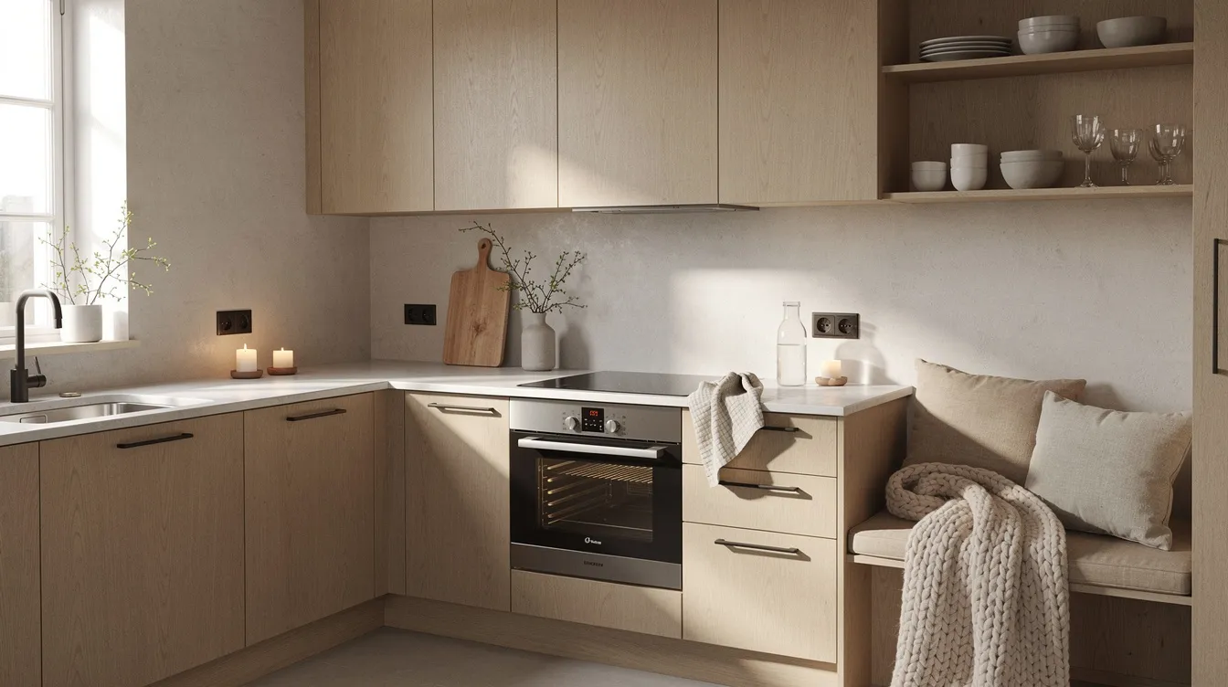 Reference kitchen image showing the Hygge style