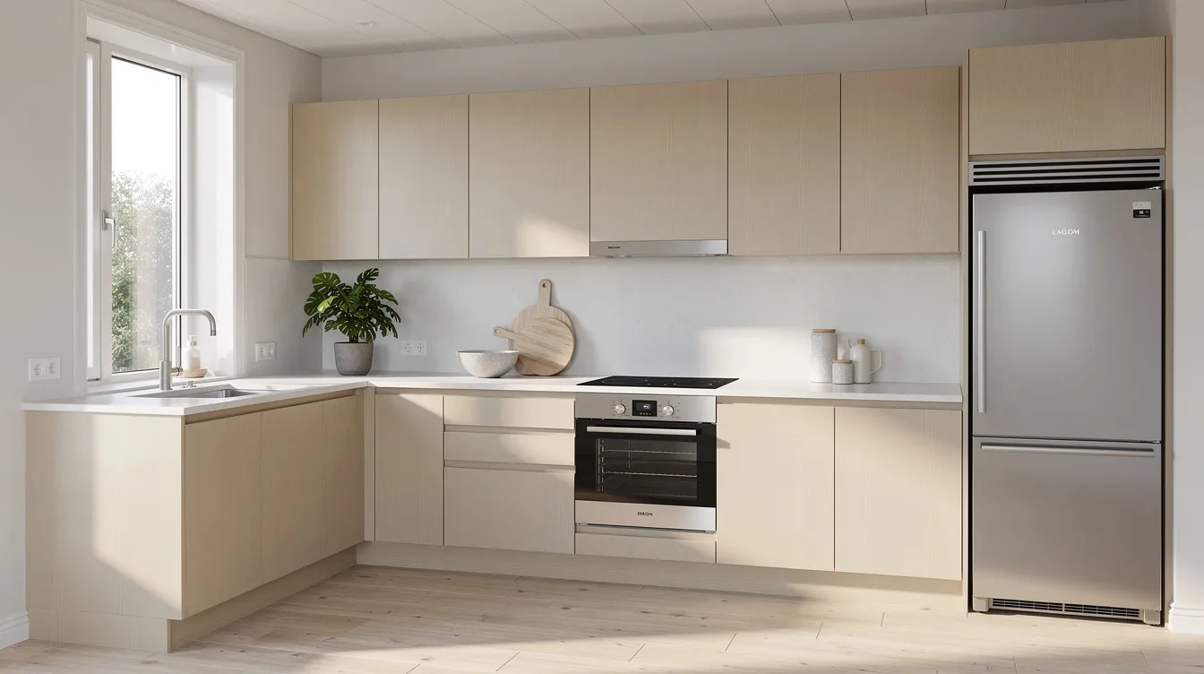 Reference kitchen image showing the Lagom style