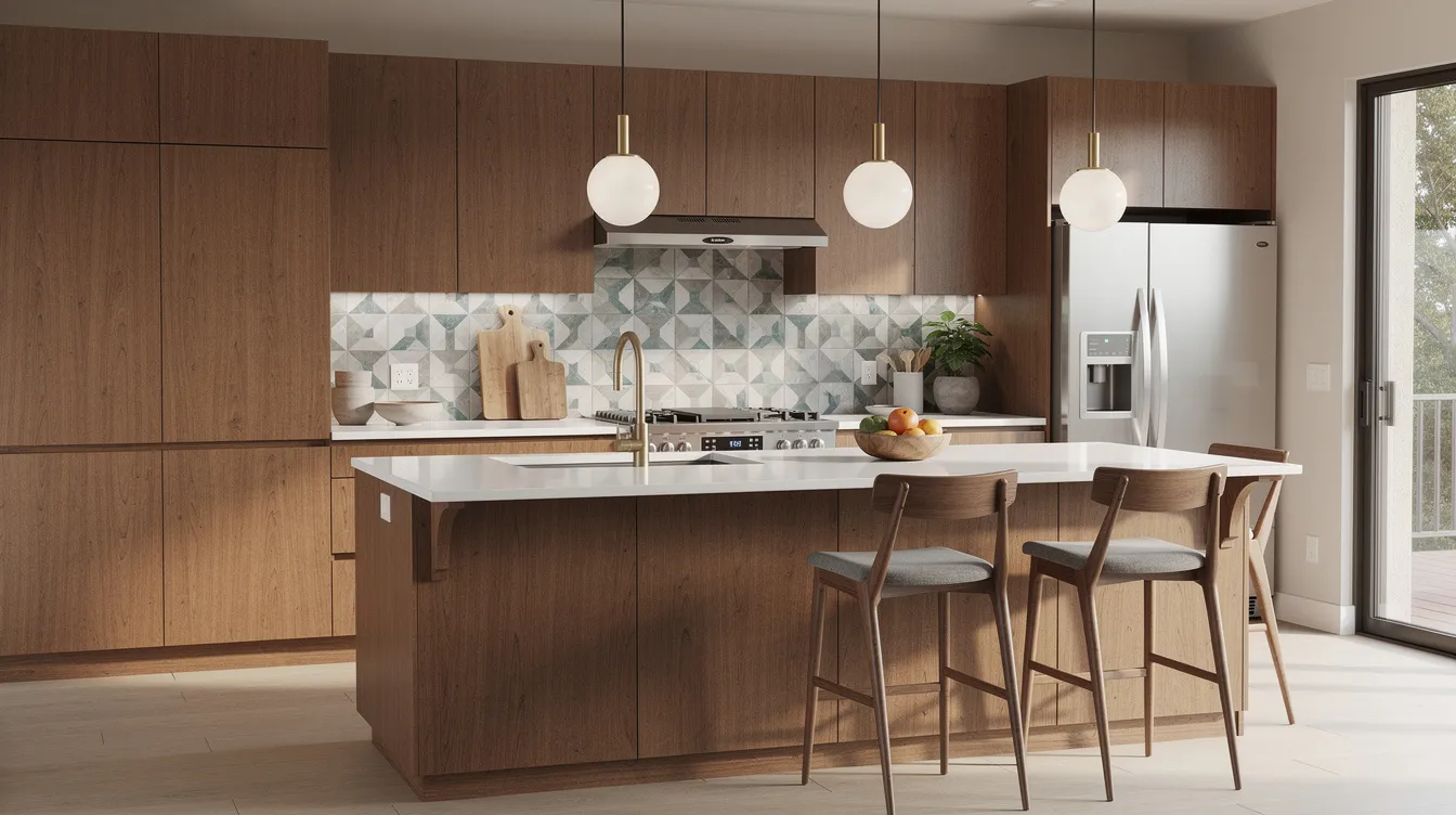 Reference kitchen image showing the Midcentury Modern style