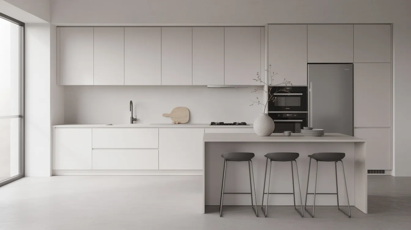 Reference kitchen image showing the Minimalism style