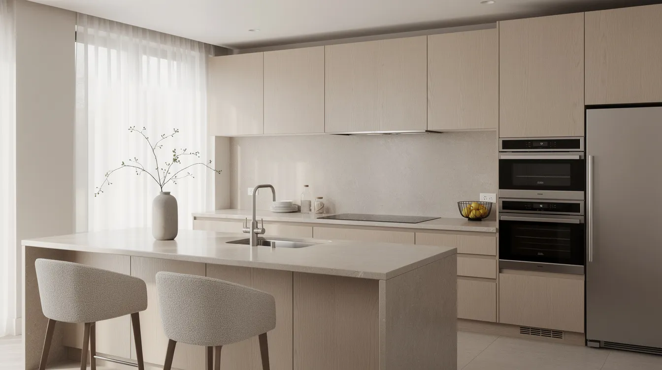 Reference kitchen image showing the Quiet Luxury style