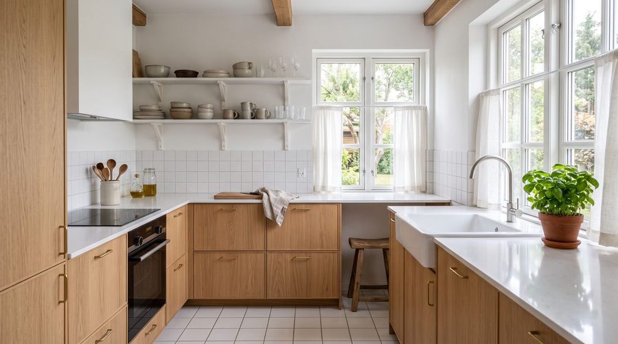 Reference kitchen image showing the Scandinavian style