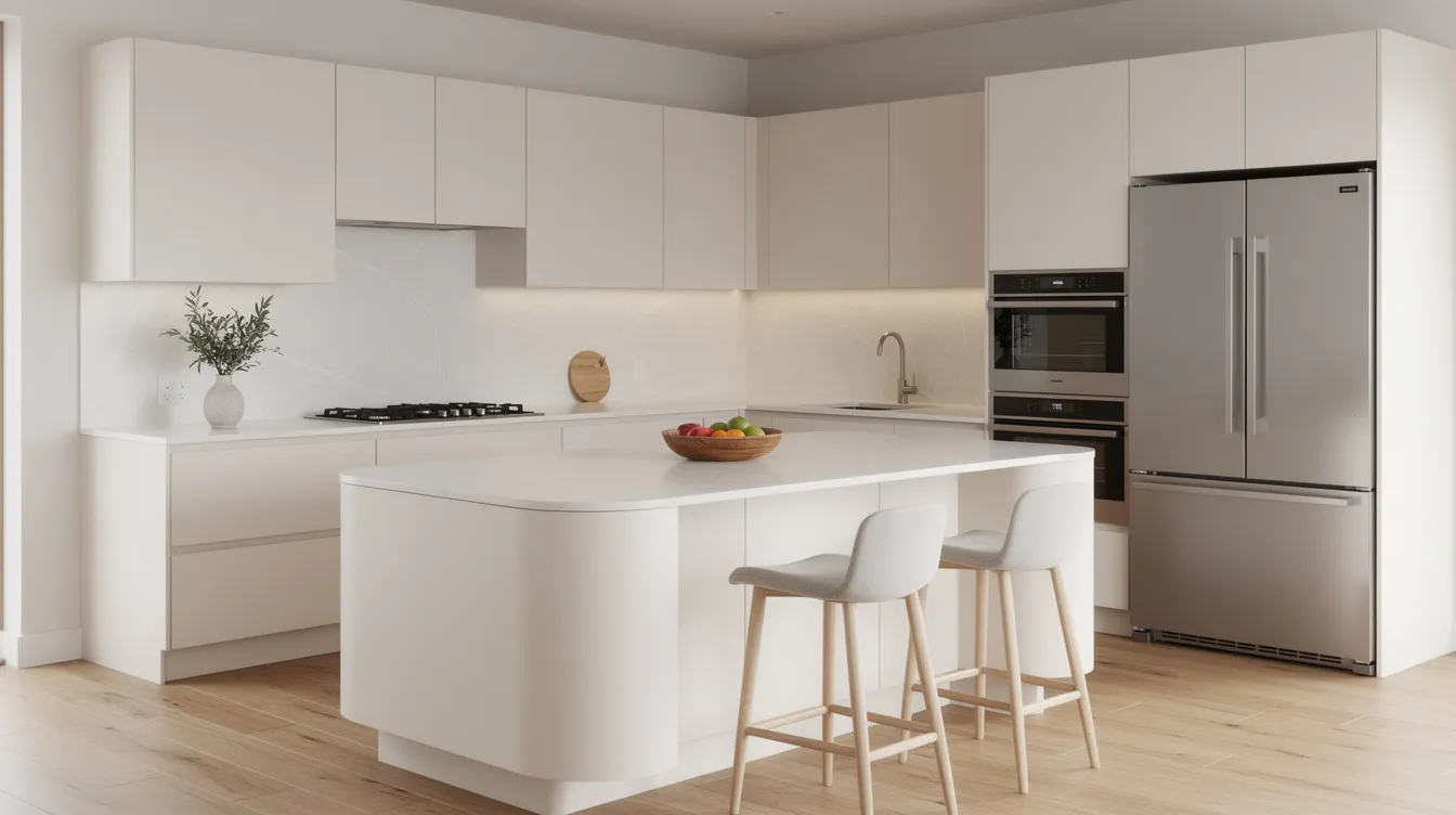Reference kitchen image showing the Soft Minimalism style