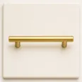 Warm brass bar handle sample